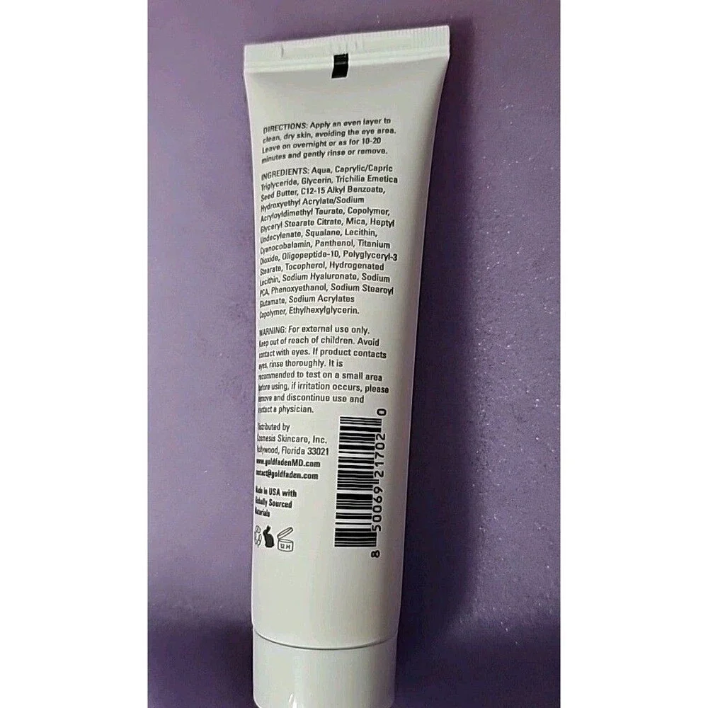 GOLDFEDEN MD SOLUTION RADIANCE WHIP Brightening Treatment Mask Full Sz~2oz/60ml